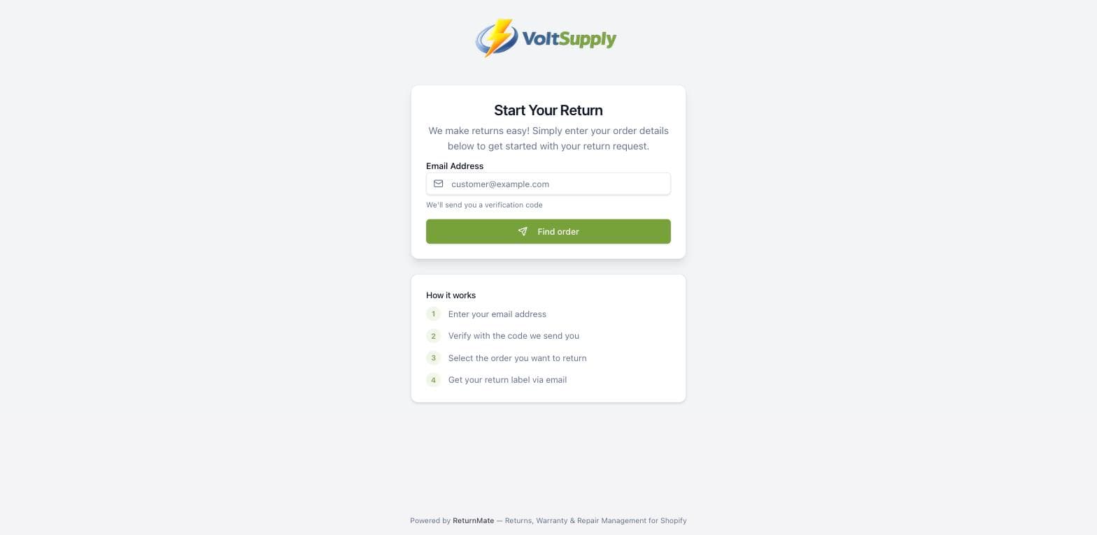 Portal login with email verification